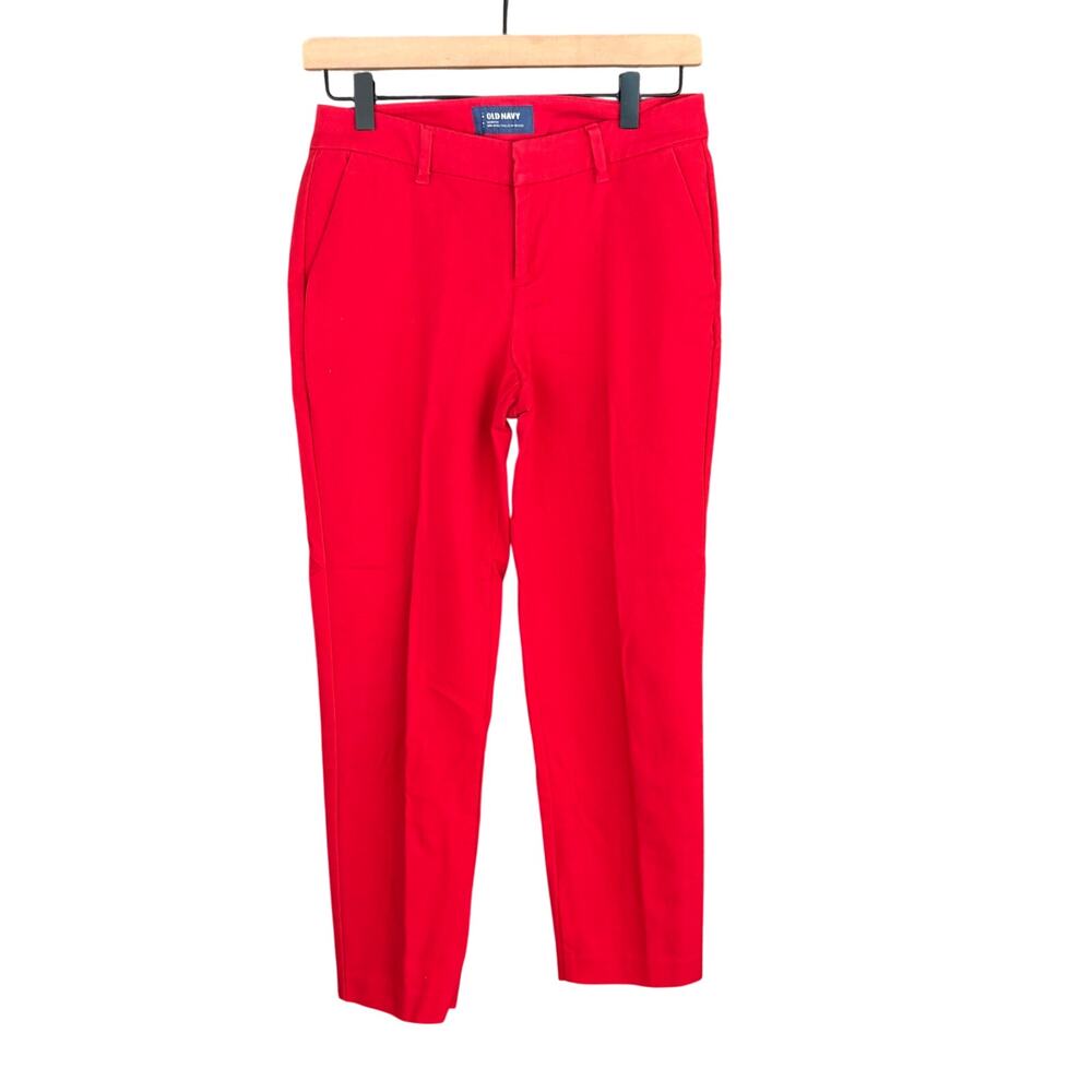 Old Navy Harper Trousers 0 Red Pants Academia Career Office Capsule